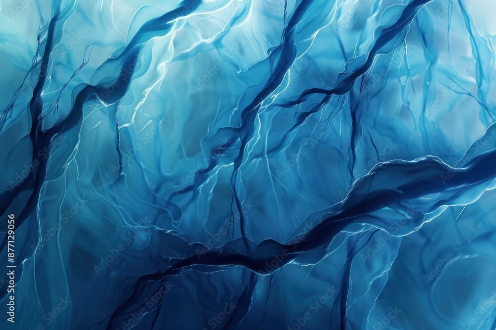 custom made wallpaper toronto digitalHighresolution image capturing the serene and fluid texture of wavy blue fabric resembling water