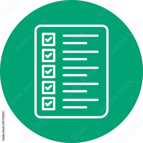 Guidelines line circle icon