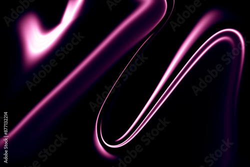 Abstract image of a purple shape on a dark background.