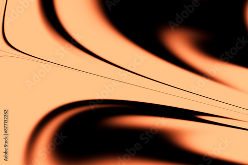 Abstract image of a shape that has orange hues.