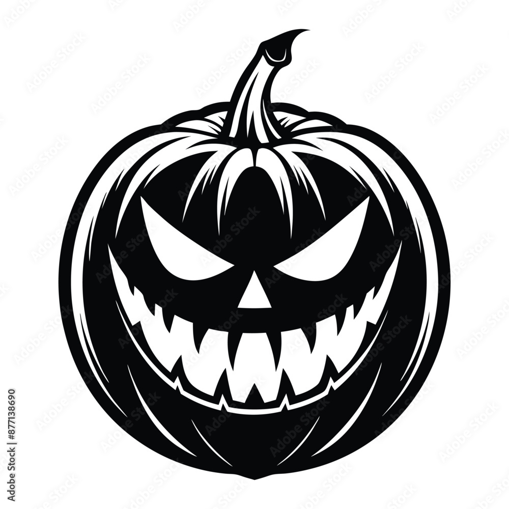 Halloween Pumpkin Silhouette Vector illustration Halloween Pumpkin Silhouette Vector illustration