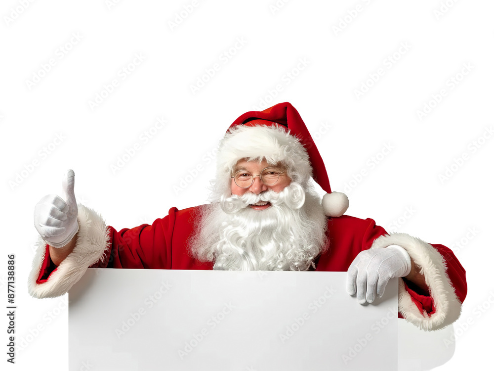 Santa Claus Pointing and Holding Blank Sign PNG Transparency Santa Claus Pointing and Holding Blank Sign PNG Transparency
