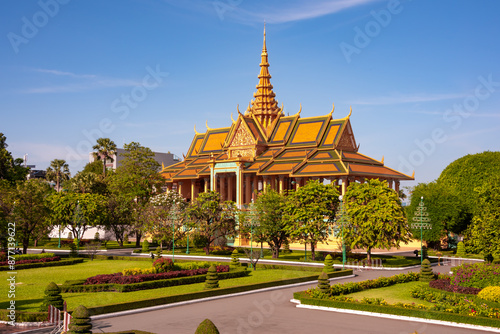 Tableau sur toile Royal palace in Phnom Penh city, Cambodia
