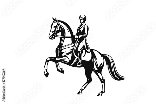 Equestrian horse and rider