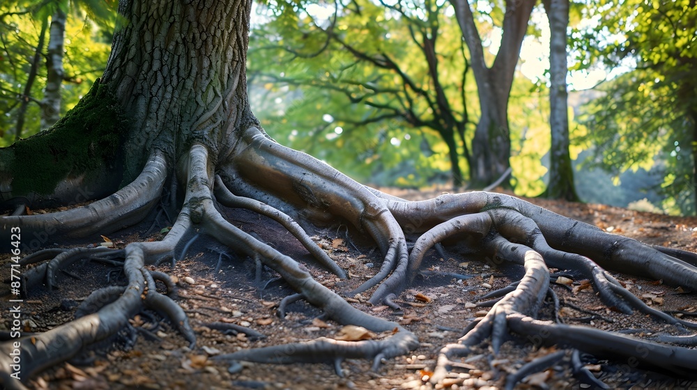 Intertwined Tree Roots Forming Heart Shape Symbolizing Love and Connection with Nature Intertwined Tree Roots Forming Heart Shape Symbolizing Love and Connection with Nature