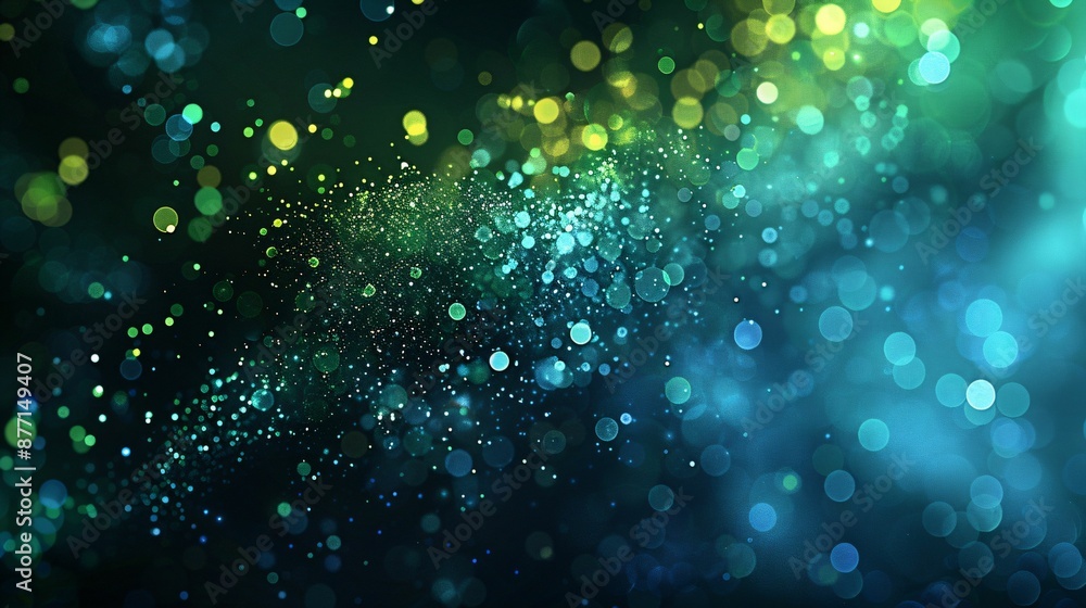 lumière étincelantes et effet bokeh, bleu et vert, arrière plan graphique, ia générative lumière étincelantes et effet bokeh, bleu et vert, arrière plan graphique, ia générative