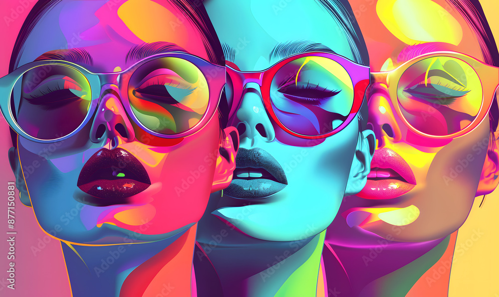 Fototapeta premium technology-themed beauty graphic concept