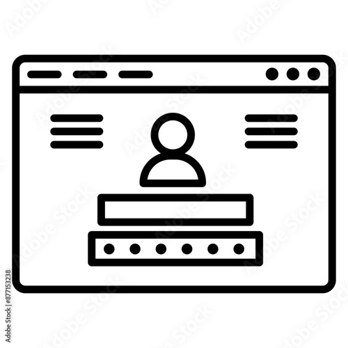 Browser Login Icon