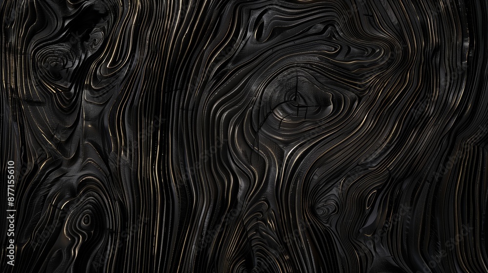 Texture of black wood grain. Texture of black wood grain.