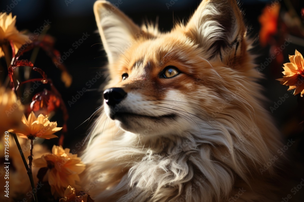 Obraz premium FOX WATERCOLOR PAINT, generative IA