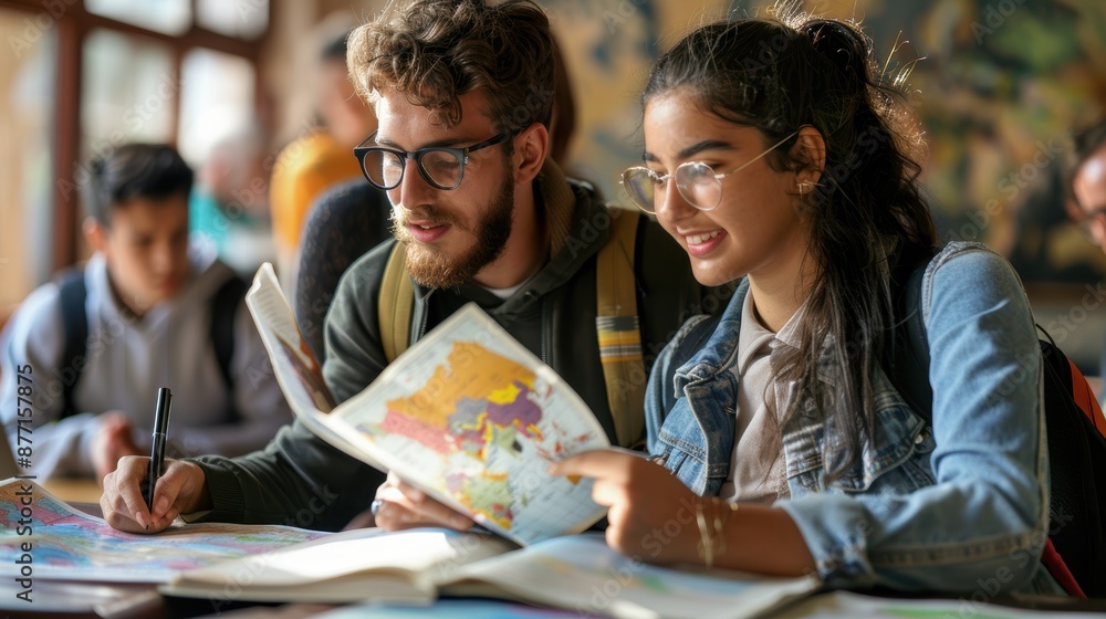 Exploring the World: Students Engaged in Geography Studies with Maps and Atlases Exploring the World: Students Engaged in Geography Studies with Maps and Atlases