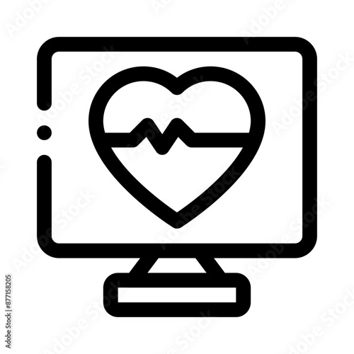 Free Download heart line icon - GFXLoad