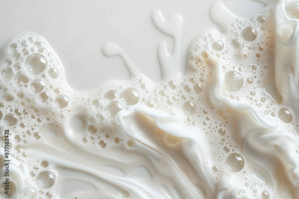 Soap lather on a white background Soap lather on a white background