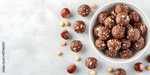 Enjoy guiltfree energy balls with dates hazelnuts cocoa. Concept Energy Balls, Healthy Snacks, Dates Recipes, Hazelnut Treats, No-Bake Desserts photo