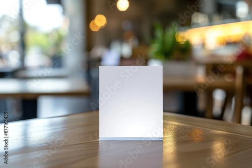 Wallpaper Mural Tablet Tent Talkers Promotional Menu cards white blank Empty for mock up design and templates Torontodigital.ca