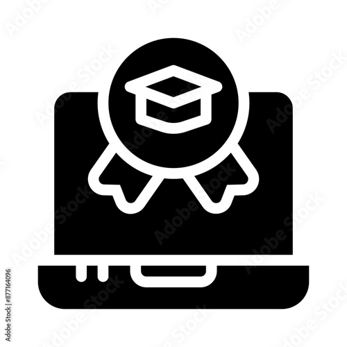 laptop glyph icon