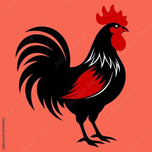 Rooster vector illustration