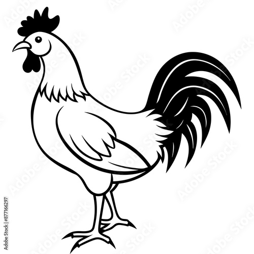 Rooster vector illustration