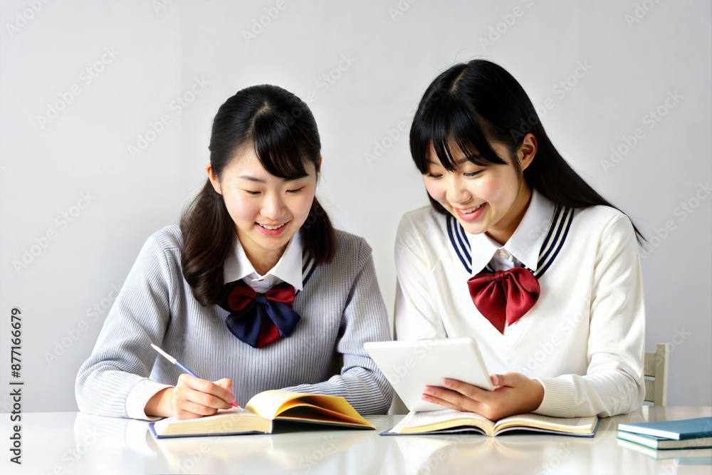 Close-up of Asian Students Engaged in Study Session
Close-up of Asian Students Engaged in Study Session
