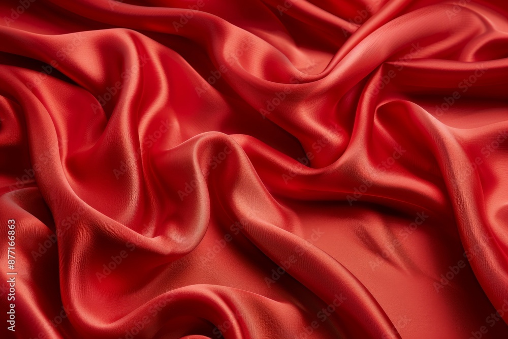 Obraz premium Luxurious Red Silk Fabric