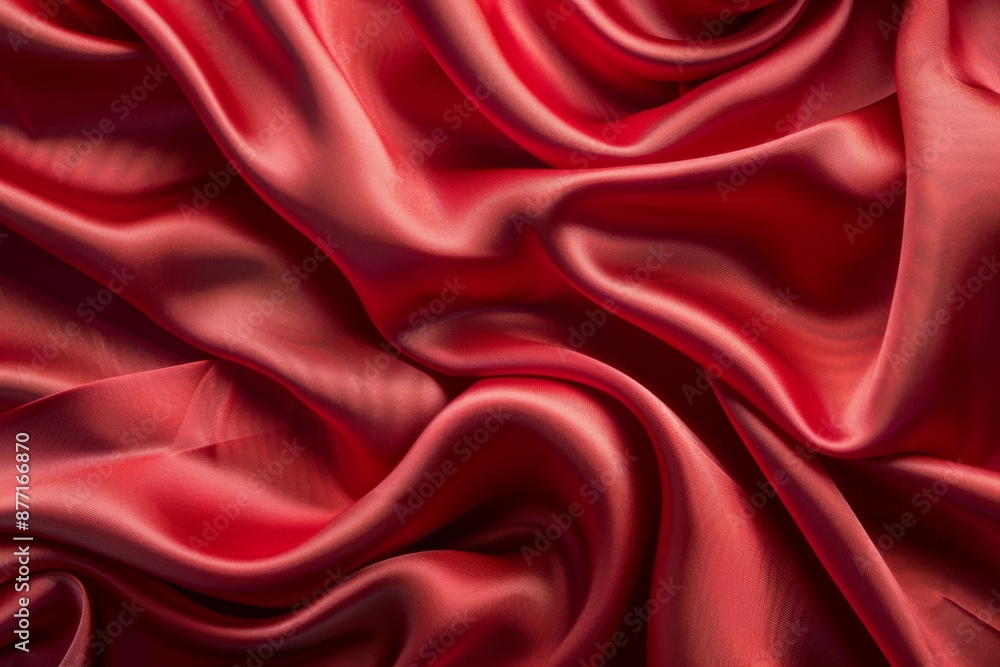 Elegant Red Satin Fabric Elegant Red Satin Fabric