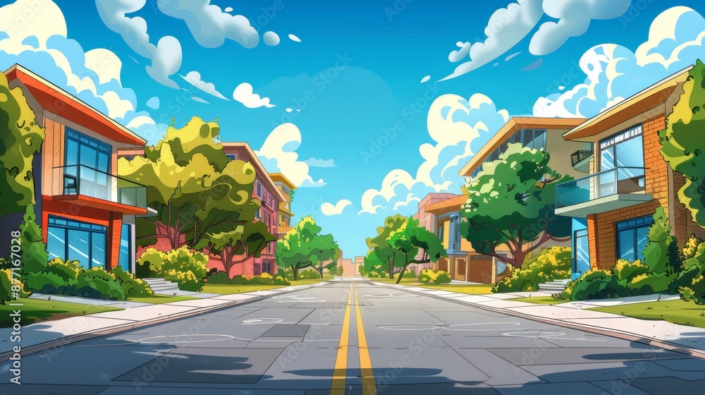 Bright Welcoming School Building in Sunlight Bright Welcoming School Building in Sunlight