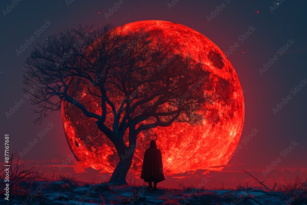 Blood Moon Silhouette Blood Moon Silhouette