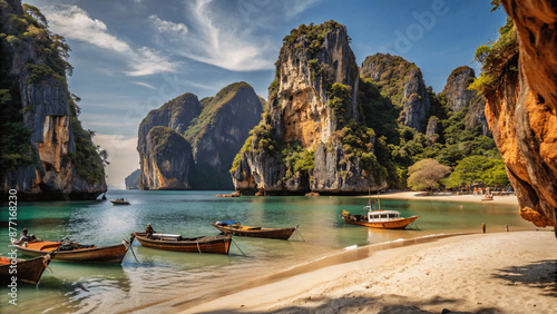 Fototapeta Naklejka Na Ścianę i Meble -  beach in thailand summer travel vacation background