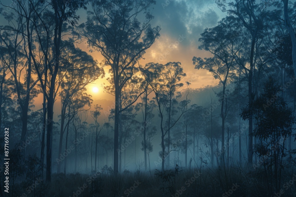 Serene Morning Forest Serene Morning Forest
