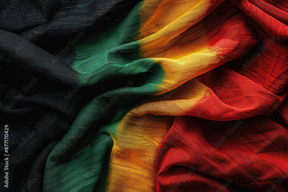 A close-up shot of a vibrant and colorful fabric, perfect for textile or design inspiration A close-up shot of a vibrant and colorful fabric, perfect for textile or design inspiration
