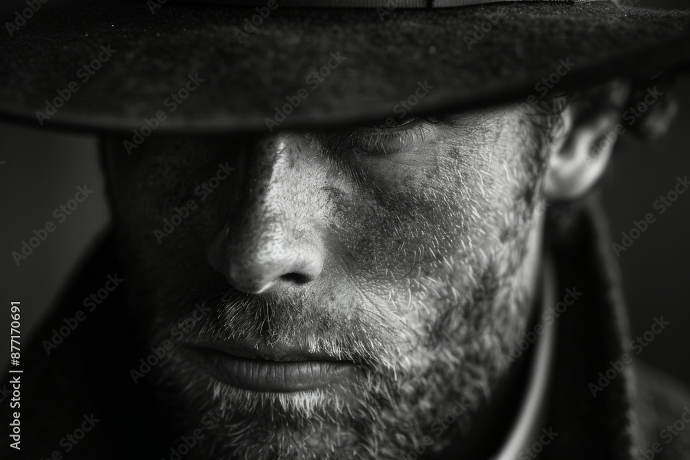 Mysterious Cowboy Portrait Mysterious Cowboy Portrait