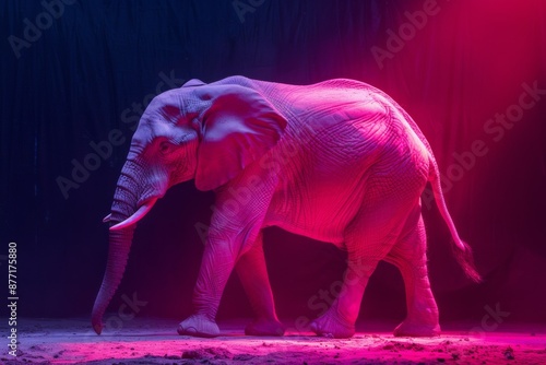 Elephant in Neon Lights © Sandu