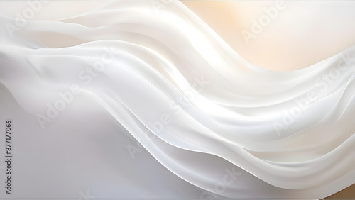 Abstract waves gray background orange shades