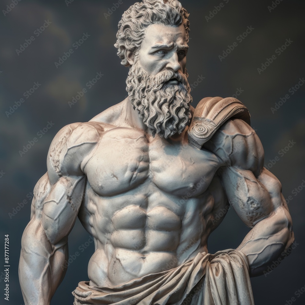 Fototapeta premium Realistic statue of Zeus