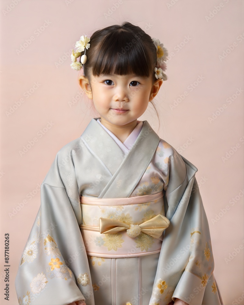 girl wearing Japanese traditional dress , isolated on white background, png format girl wearing Japanese traditional dress , isolated on white background, png format