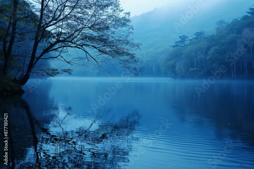 Wallpaper Mural Tranquil Lake at Dawn Torontodigital.ca