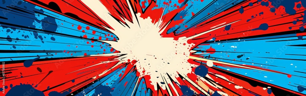 Dynamic Comic Book Style Explosive Artwork Dynamic Comic Book Style Explosive Artwork