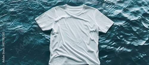 Mockup of a white t shirt w...