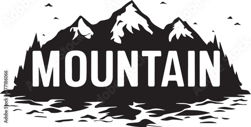 Art & Illustration, mountain silhouette vector illustration 