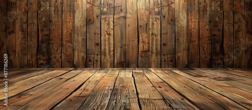 Old fashioned wooden backdr...
