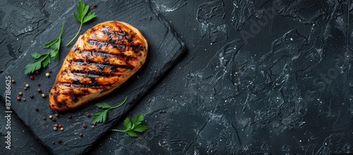 Top view of a grilled chick...