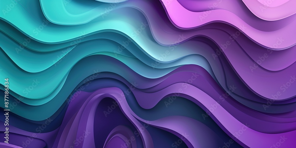 Abstract Purple and Blue Wavy Pattern Abstract Purple and Blue Wavy Pattern