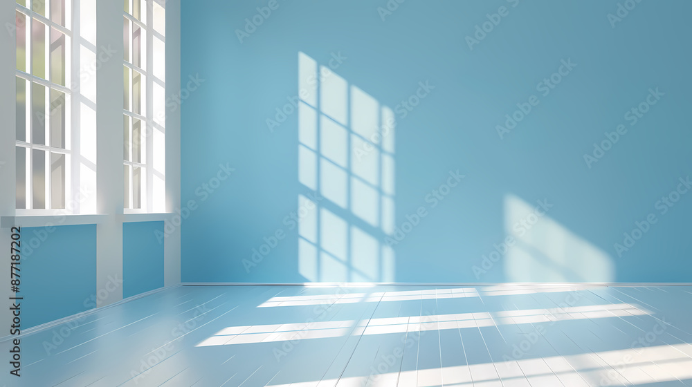 Obraz premium Bright blue room