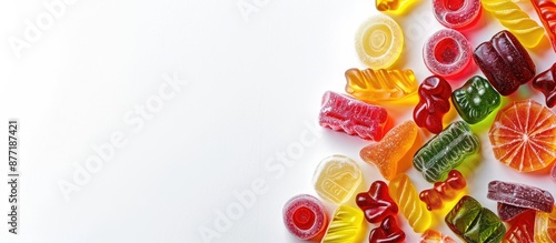 Assortment of gummy candies...