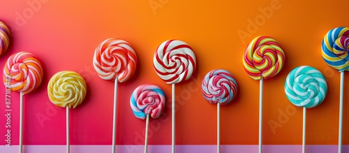Various vibrant spiral loll...
