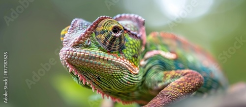 A portrait of a Chamaeleo c...