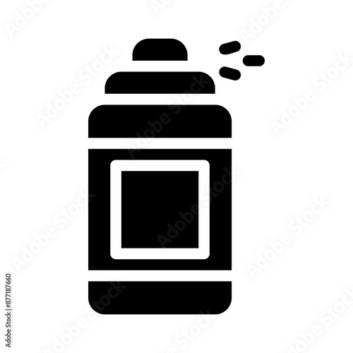 hair spray glyph icon