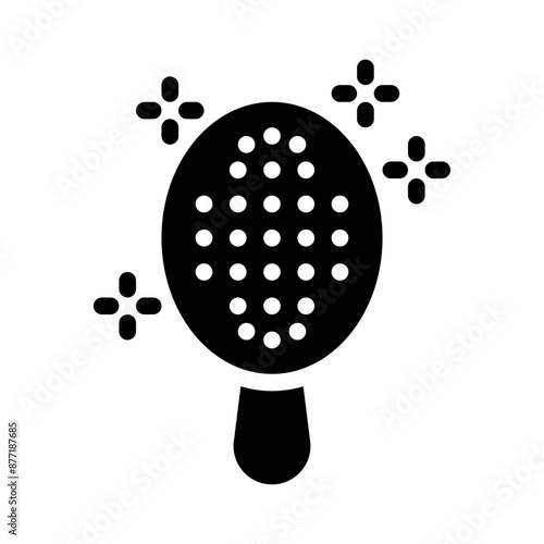 hairbrush glyph icon
