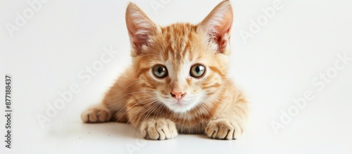 A charming young pet a red ...