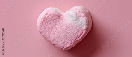 Heart shaped candy marshmal...